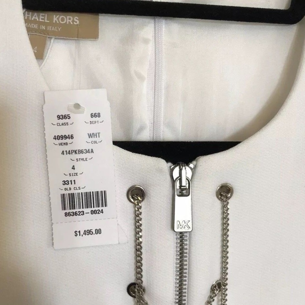 NWT-Michael Kors Black/White Color-block dress - Picture 5 of 5